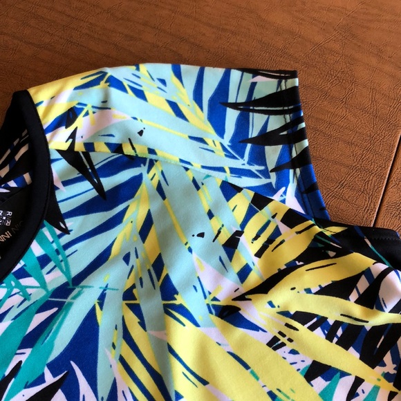 RONNI NICOLE Fern Palm Print Summer Dress M - Picture 7 of 8